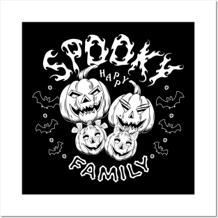 Halloween pumpkin family Posters and Art